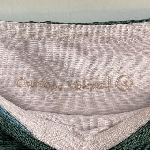 3/$39 Outdoor Voices Spring 7/8 tri color leggings M - Picture 4 of 5